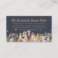 Navy Brown Cute Puppies Dogs