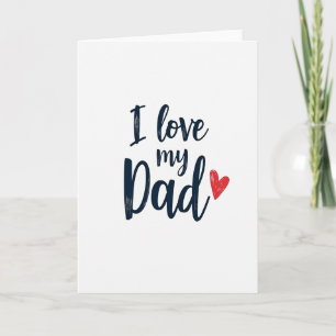 Navy Brush Fathers Day Card