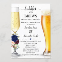 Navy Bubbles and brews before I do couples shower
