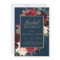 Navy burgundy blush floral gold bridal shower