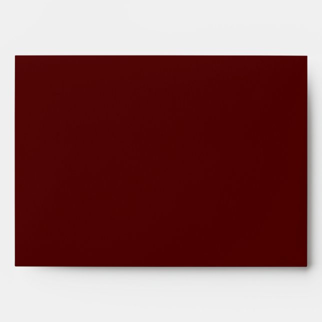 Navy Burgundy Blush Pink Peony Wedding Envelope (Front)