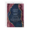 Navy, Burgundy & Gold Agate Wedding