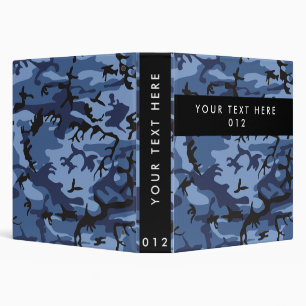 Navy Camo, Blue Camouflage, Military, Army Binder