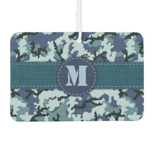 Navy camouflage air freshener