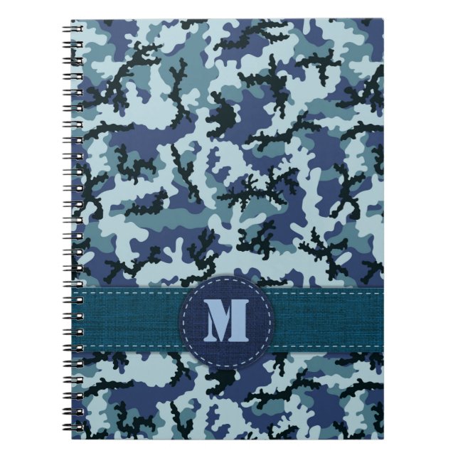 Navy camouflage notebook (Front)
