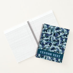 Navy Camouflage Notebook