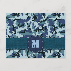 Navy camouflage postcard