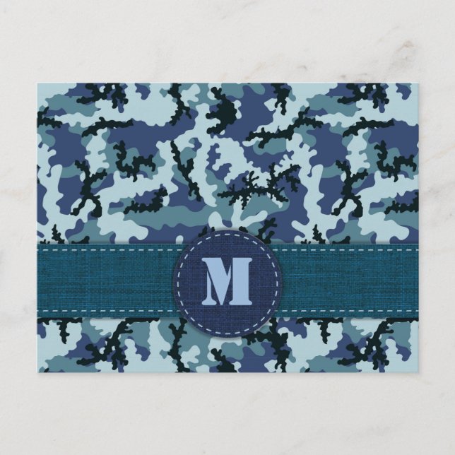 Navy camouflage postcard (Front)