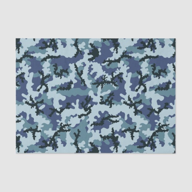 Navy camouflage tissue paper (Front)