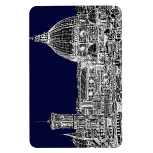 Navy cathedral Florence Magnet