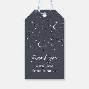 Navy Celestial Thank You Tag