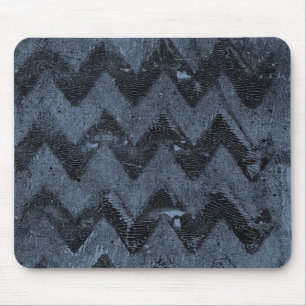 Navy Chevron Abstract Mouse Pad