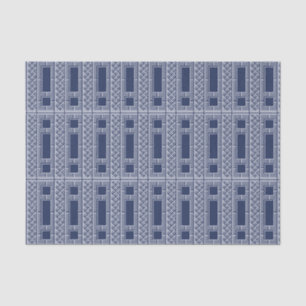 Navy Chinoiserie Bamboo Pattern Tissue Paper