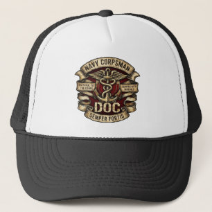 Navy Corpsman DOC Trucker Hat 