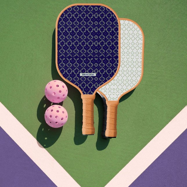 Navy Cottagecore Custom Pickleball Paddle (Creator Uploaded)