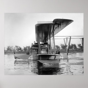 Navy Curtiss NC-4 Flying Boat, 1918 Poster