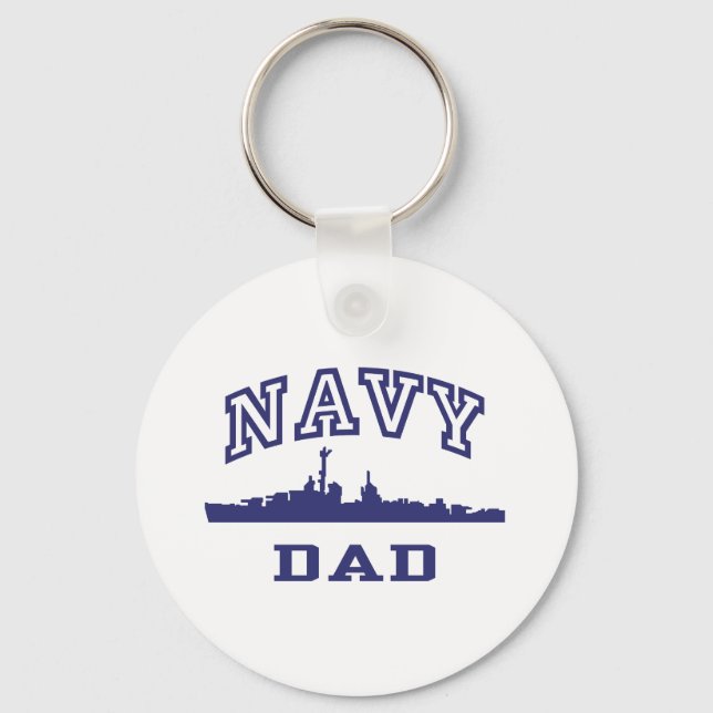 Navy Dad Keychain (Front)
