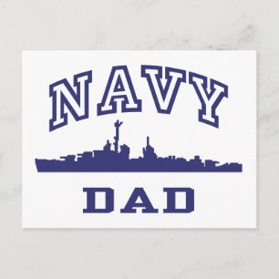 Navy Dad Postcard
