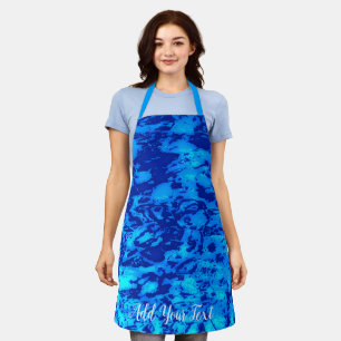 Navy Deep Customize Fresh Ocean Water Apron