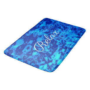 Navy Deep Customize Fresh Ocean Water Bath Mat