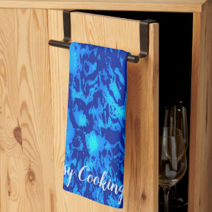 Navy Deep Customize Fresh Ocean Water Kitchen Towel