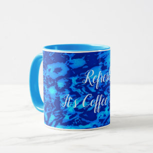 Navy Deep Customize Fresh Ocean Water Mug