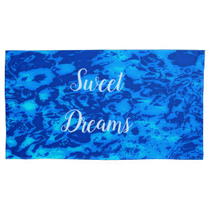 Navy Deep Customize Fresh Ocean Water Pillowcase