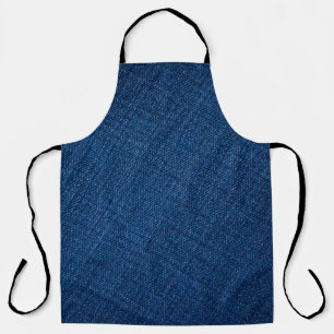 Navy denim jeans texture apron
