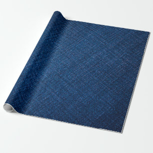 Navy denim jeans texture wrapping paper