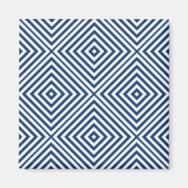 Navy Diamond Chevron Magnet (Front)