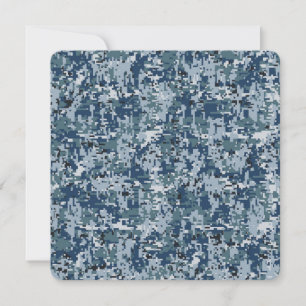 Navy  Digital Camo Camouflage Decor