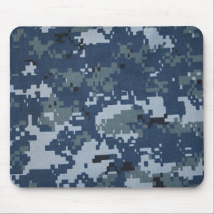 Navy Digital Camouflage Mouse Pad