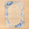 Navy Dusty Blue Gold Floral Spring Bloom Wedding 