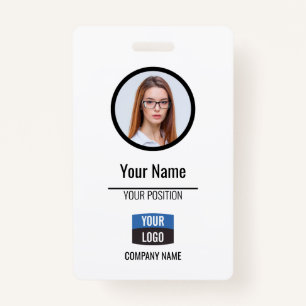 Navy - Employee Photo ID Company Security Badge