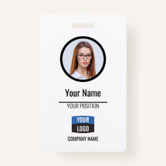 Navy - Employee Photo ID Company Security Badge