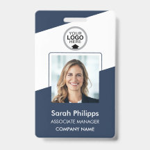 Navy | Employee Photo ID Company Security Badge