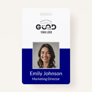 Navy Employee Photo ID Company Security Badge