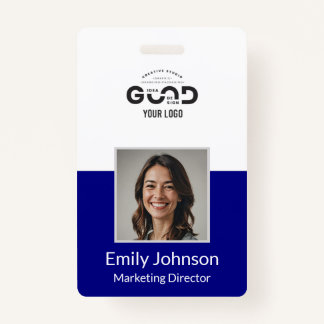 Navy | Employee Photo ID Company Security Badge