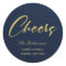 NAVY FAUX GOLD MINIMAL CALLIGRAPHY CHEERS ADDRESS