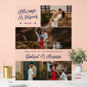 Navy Flèche Photo Collage Toujours Pour Toujours B