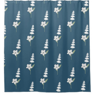 Navy Floral Bohemian Botanical Pattern