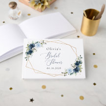 Navy Flowers, Blue Flowers, Boho, Bridal Shower