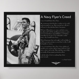 Navy Flyer's Creed Poster