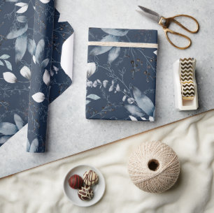 Navy Forrest Gift Wrap