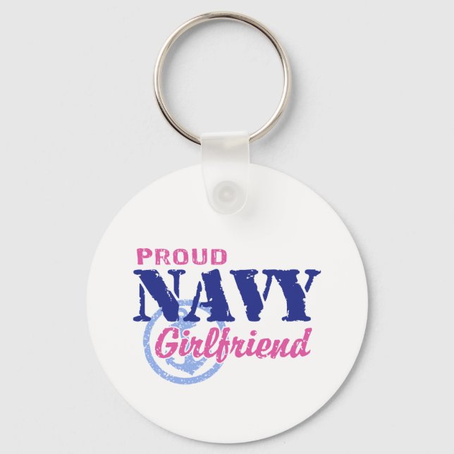 Navy Girlfriend Keychain (Front)