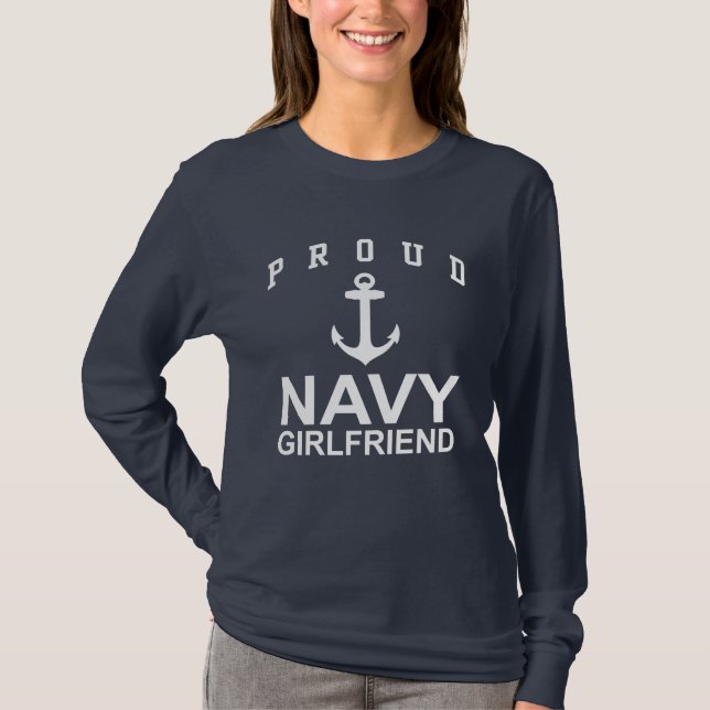 Navy Girlfriend T-Shirt (Front)