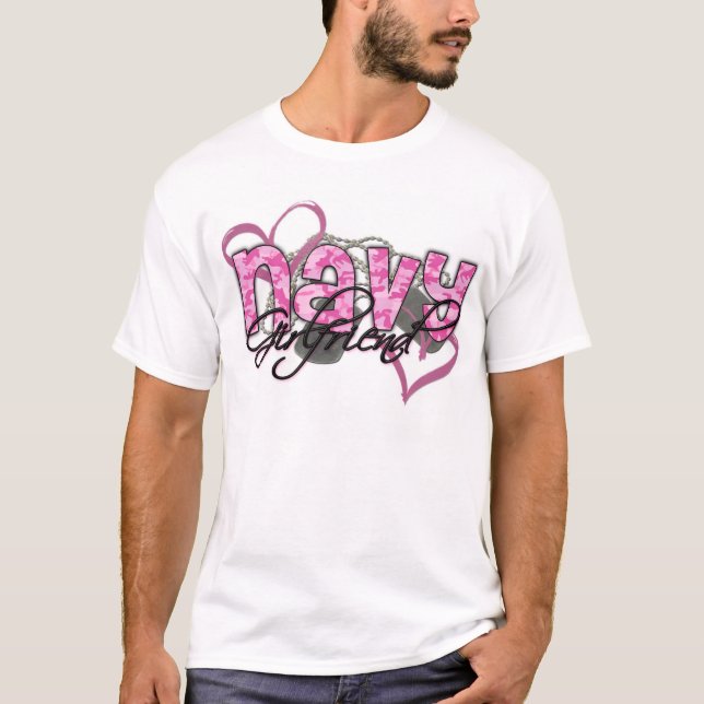 Navy Girlfriend T-Shirt (Front)