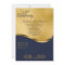 Navy & Gold 50th Wedding Anniversary Invitation