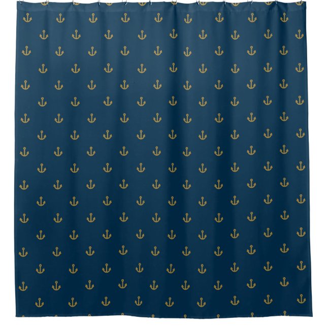 Navy Gold Anchor Pattern (Front)