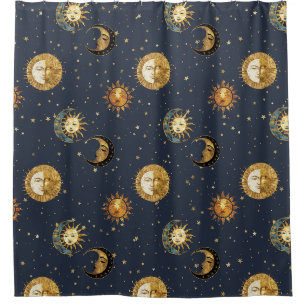 Navy Gold Astrology Symbols Cosmic